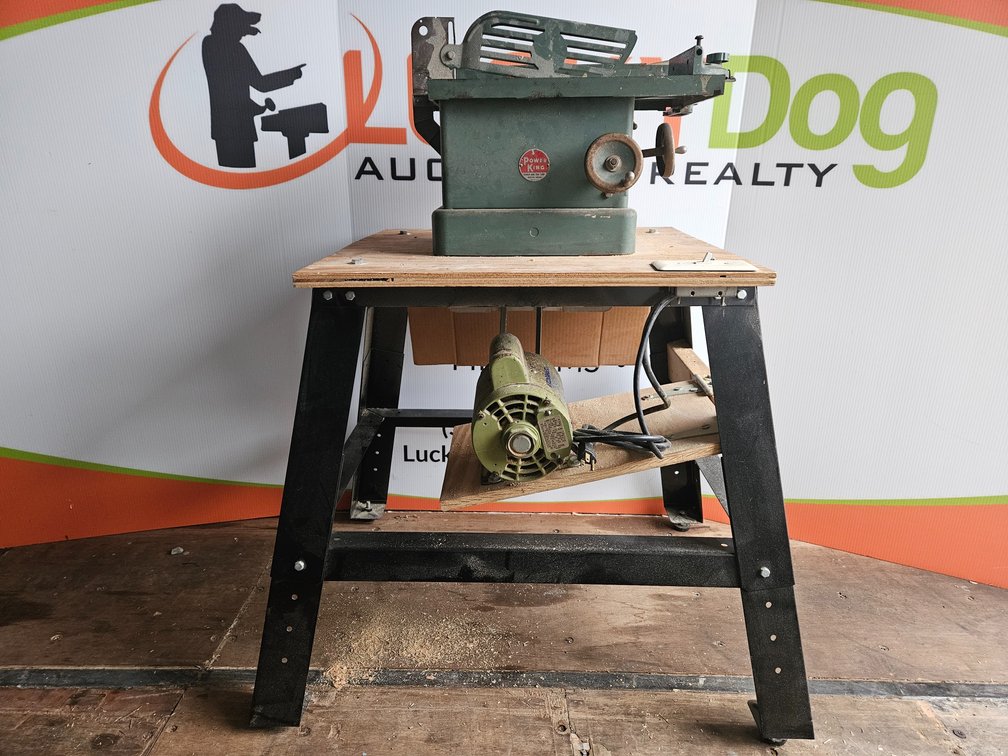 Power King Table Saw W/Stand - Measures 40" Tall × 24.5" Wide × 24" Deep