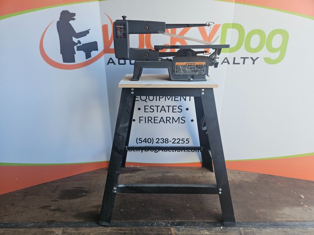 Sears Craftsman 16" 1/6HP Scroll Saw W/Stand - Measures 42" Tall × 19" Wide × 12" Deep
