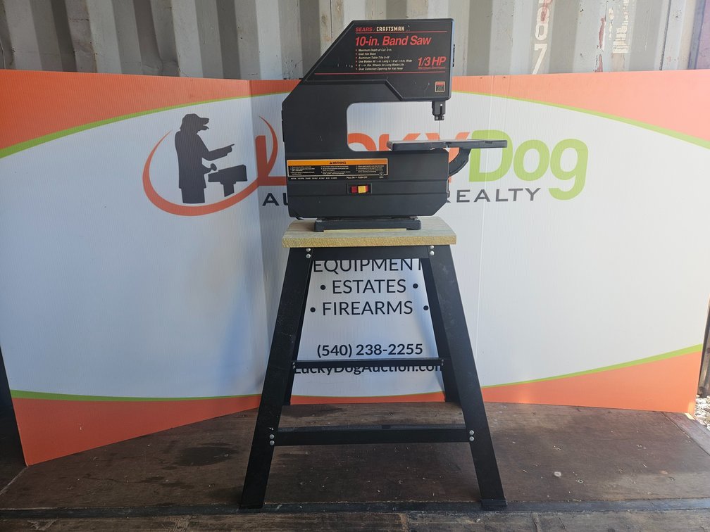 Sears Craftsman 1/3HP 10" Band Saw W/Stand - Measures 52" Tall × 23.5" Wide × 14" Deep