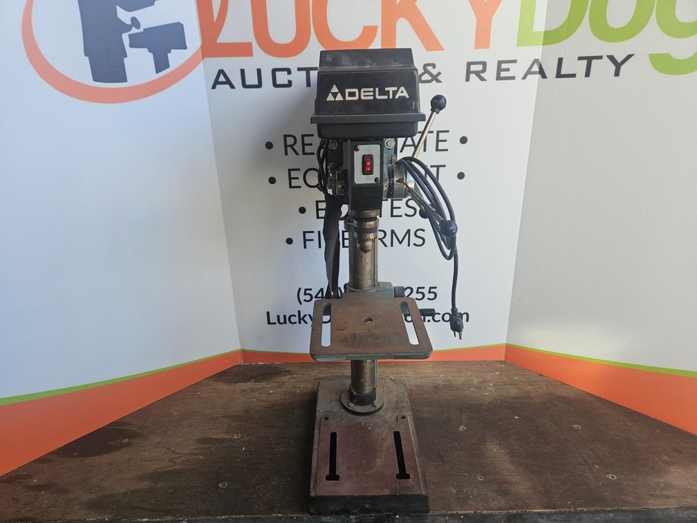 Delta 1/3HP Table Top Drill Press - Measures 34" Tall × 9.5" Wide × 20" Deep
