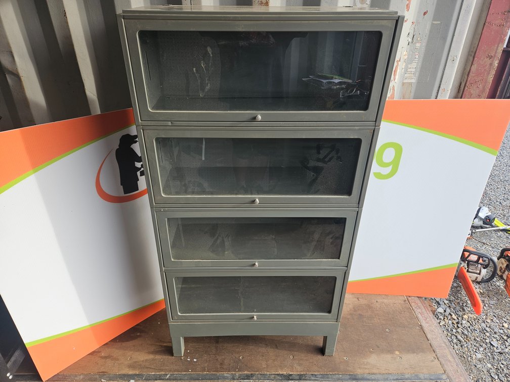 Steel Barrister Bookcase - Measures 63" Tall × 33" Wide × 12.75" Deep