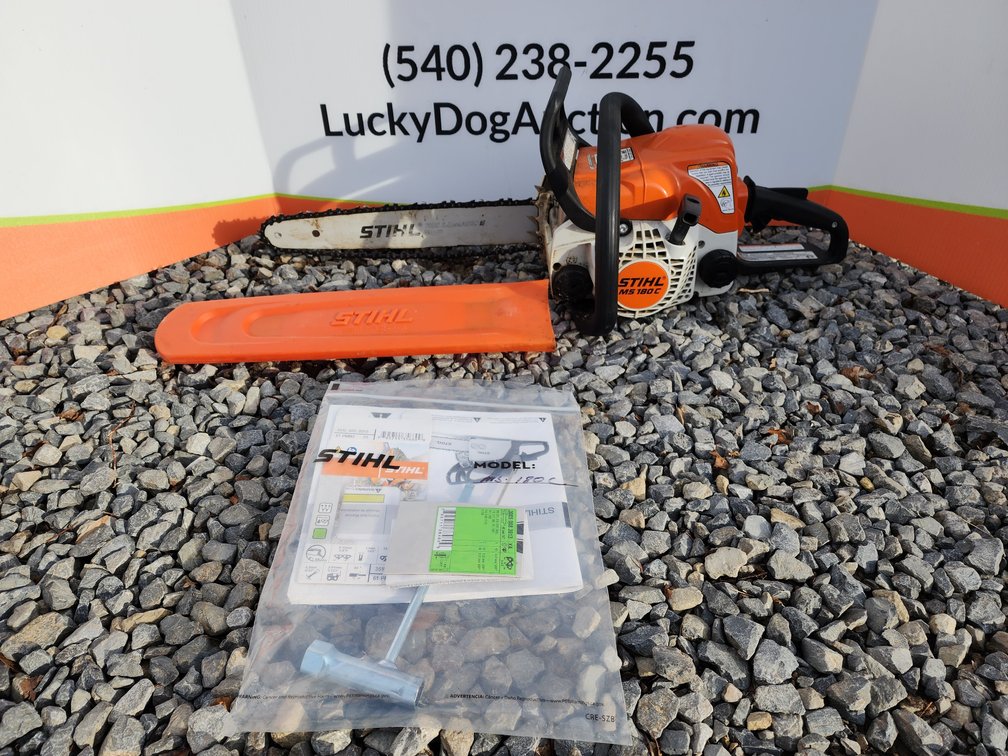 Stihl MS 180 C Chainsaw 16" Bar W/ Owners Manual - (Ran When Tested)