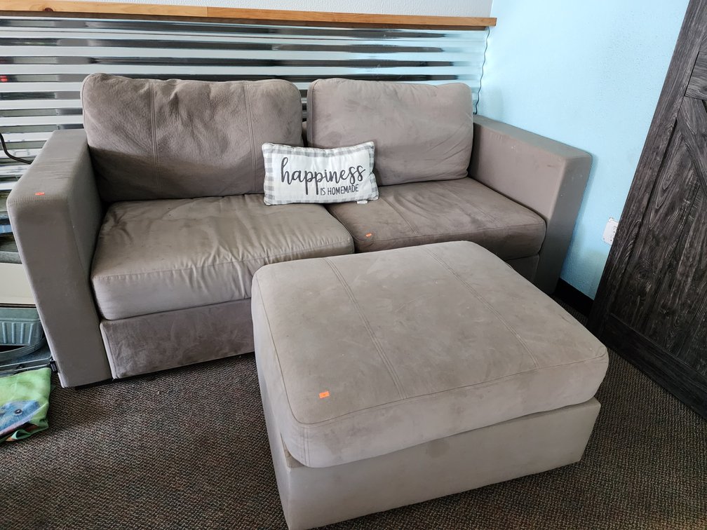Loveseat and Ottoman 