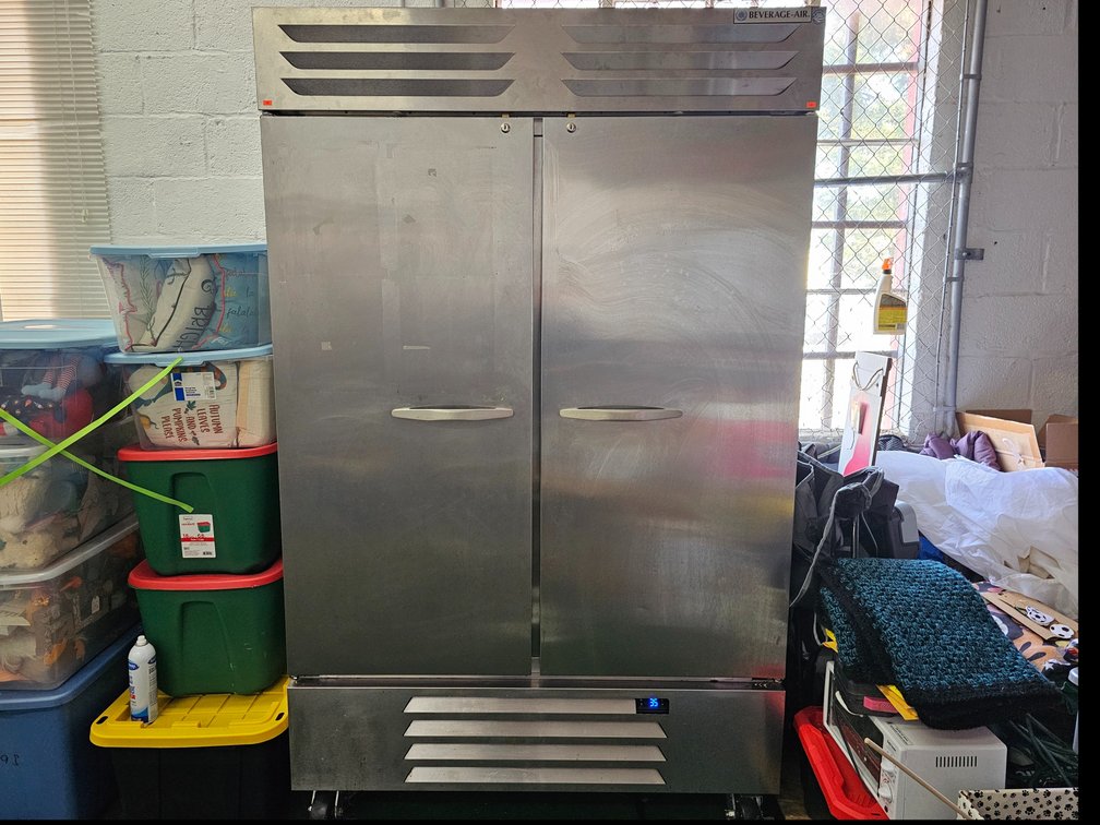 Beverage Air Commercial Stainless-Steel Refrigerator - Measures 84" Tall x 52" Wide x 32" Deep - Worked When Tested