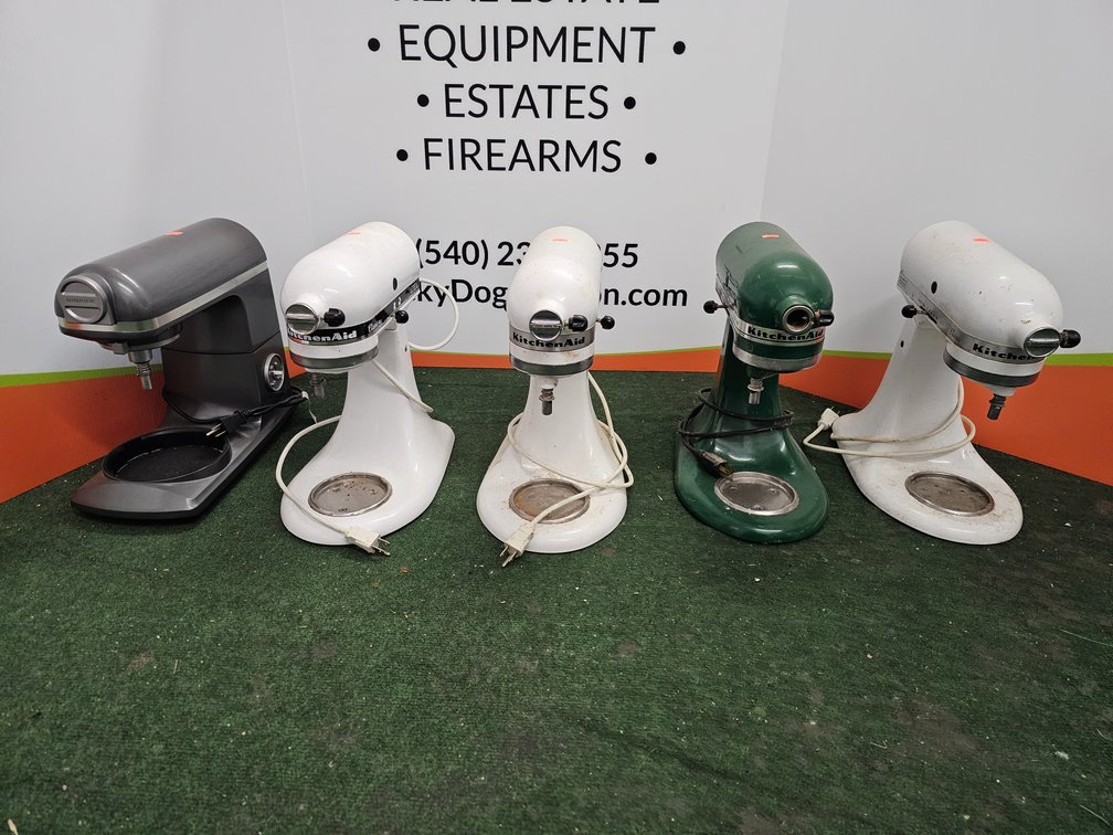 (4) Kitchen Aid Mixers - (1) Farberware Mixer