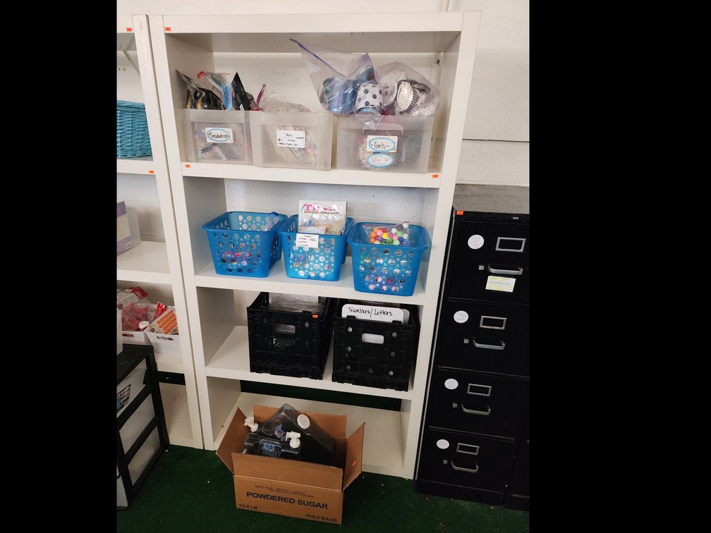 Storage Shelf - Cake Decorating Supplies - Ribbon and More