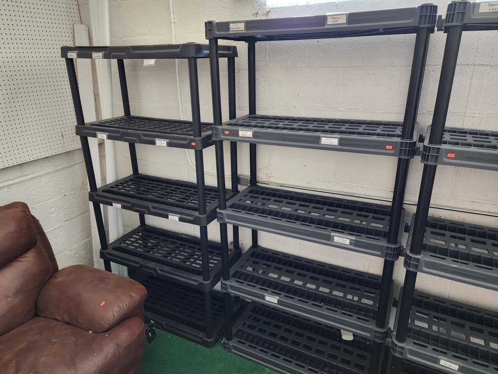 5 Teir Plastic Storage Shelves (2) 