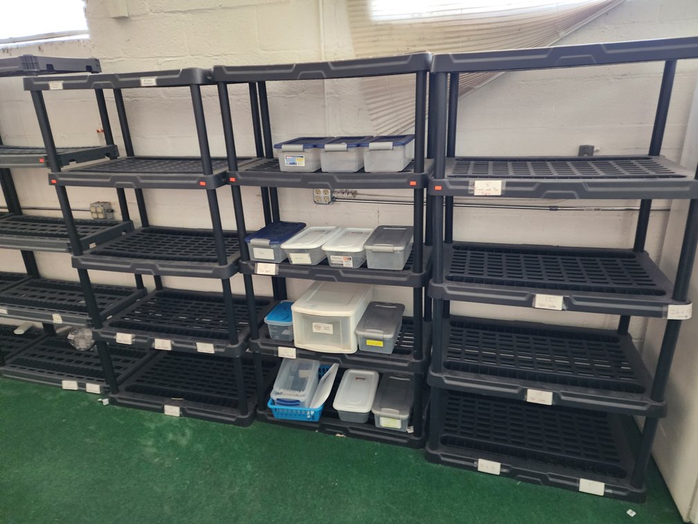 Plastic Storage Shelves (3) - Storage Containers