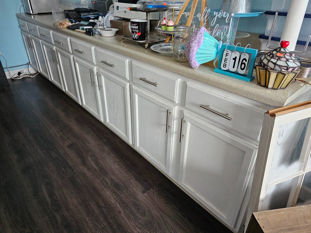 Cabinet Storage w/ Countertop - Measures 12' Long x 40" Tall x 25" Deep