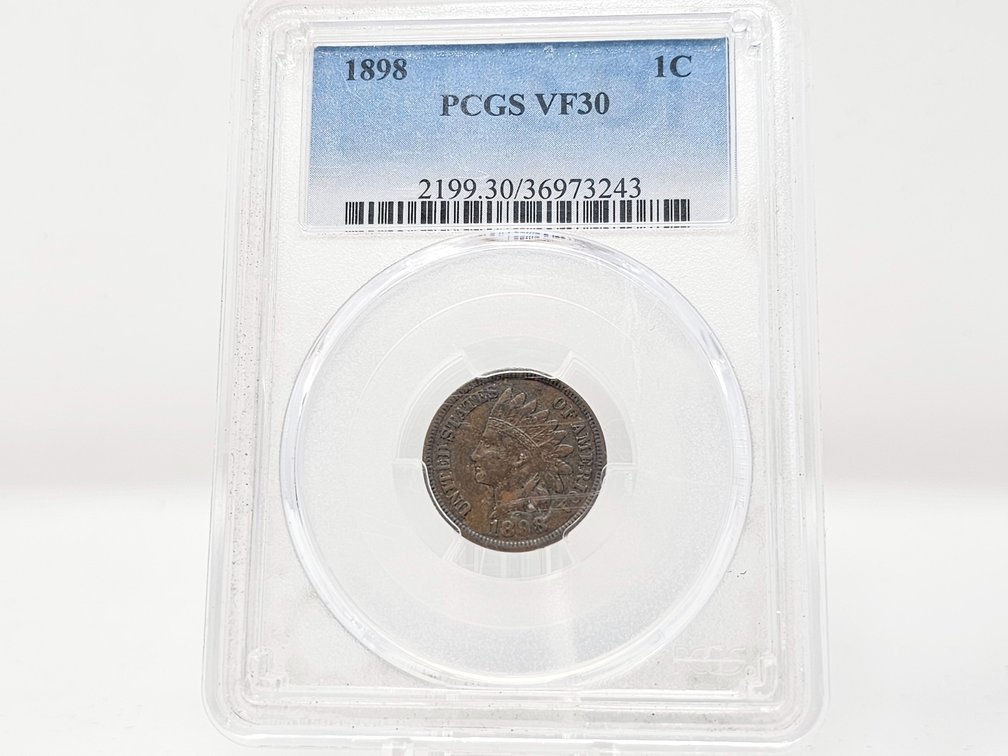 1898 Indian Head Cent - PCGS VF 30