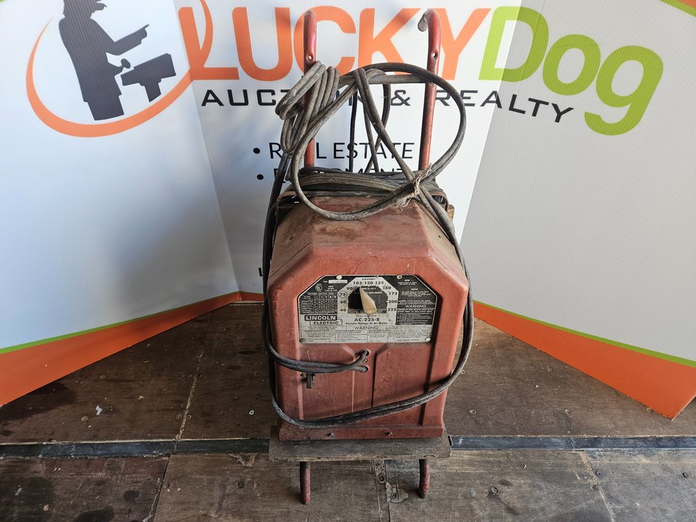 Lincoln Electric AC-225-S AC Arc Welder W/Dolly/Cart