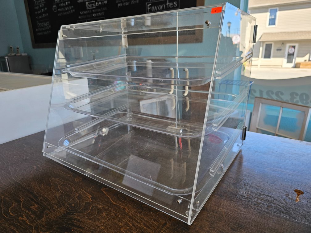 Clear Acrylic Countertop Retail Display - Measures 16.5" Tall x 21" Wide x 17" Deep 