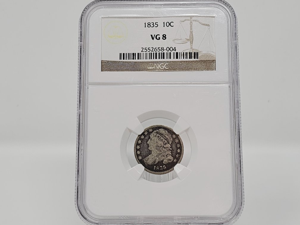 1835 Capped Bust Dime - NGC VG 8 