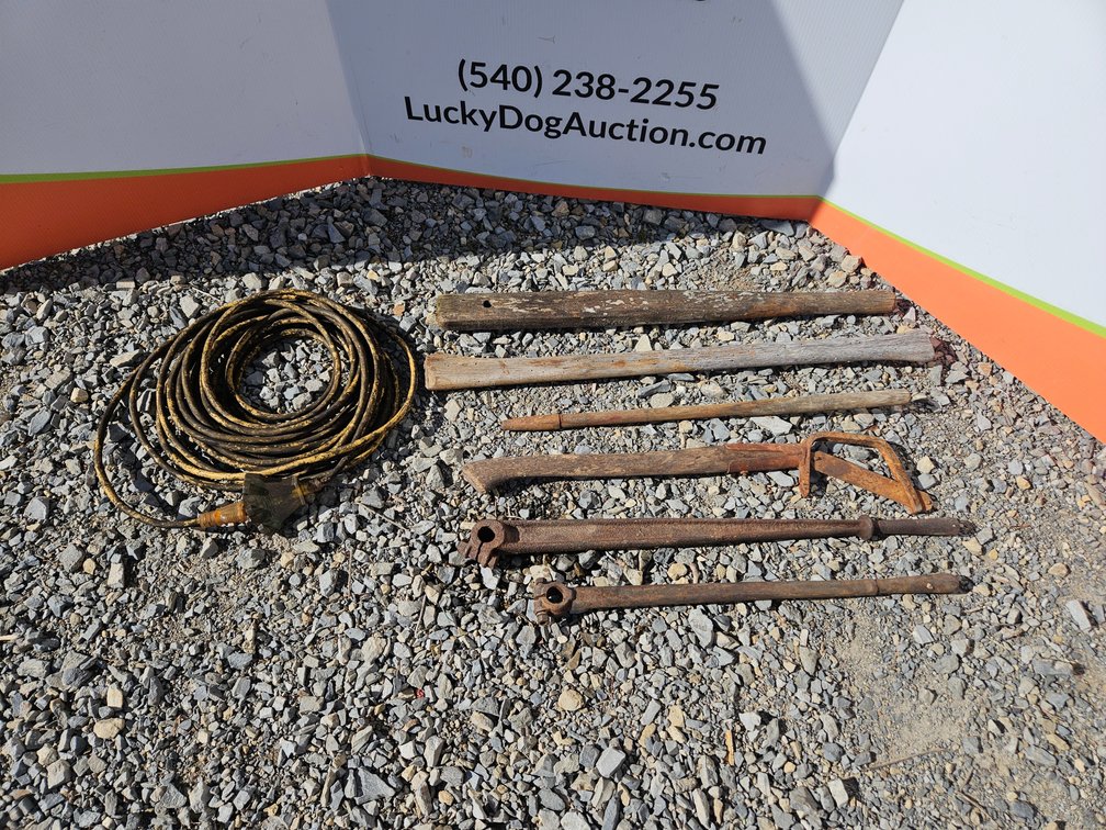 50ft. Extension Cord and Vintage Tools/Handles 