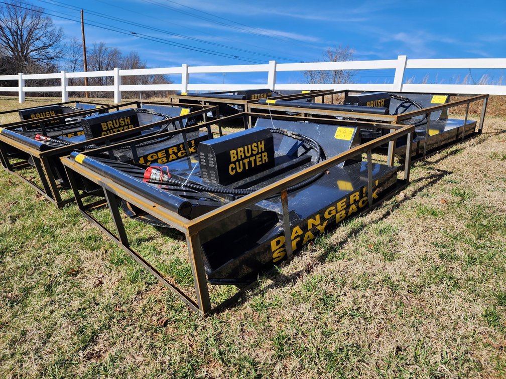 Mower King 6' Front Mount Skid Steer Quick Attach Brush Cutter