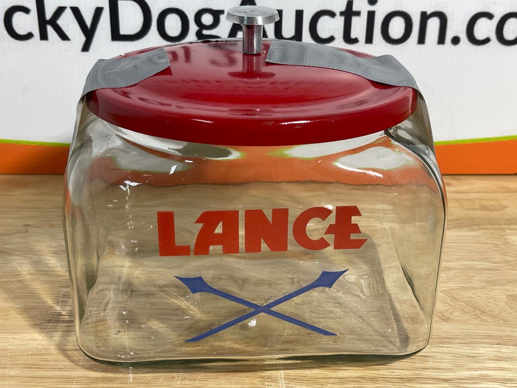Lance Jar w/ Lid - Measures 7.5” Tall x 8” Wide x 7” Deep