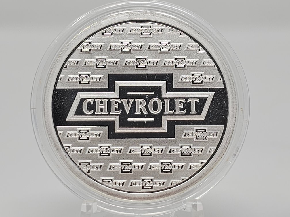 Chevrolet Genuine Parts 1 Oz .999 Silver Round w/ Capsule 