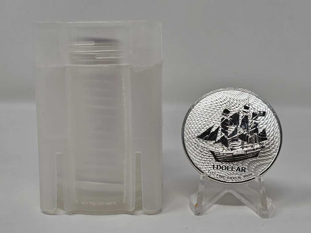 (19) Cook Islands - Elizabeth II 2023 - 1 Dollar .999 Silver Round - 19 Rounds Included 