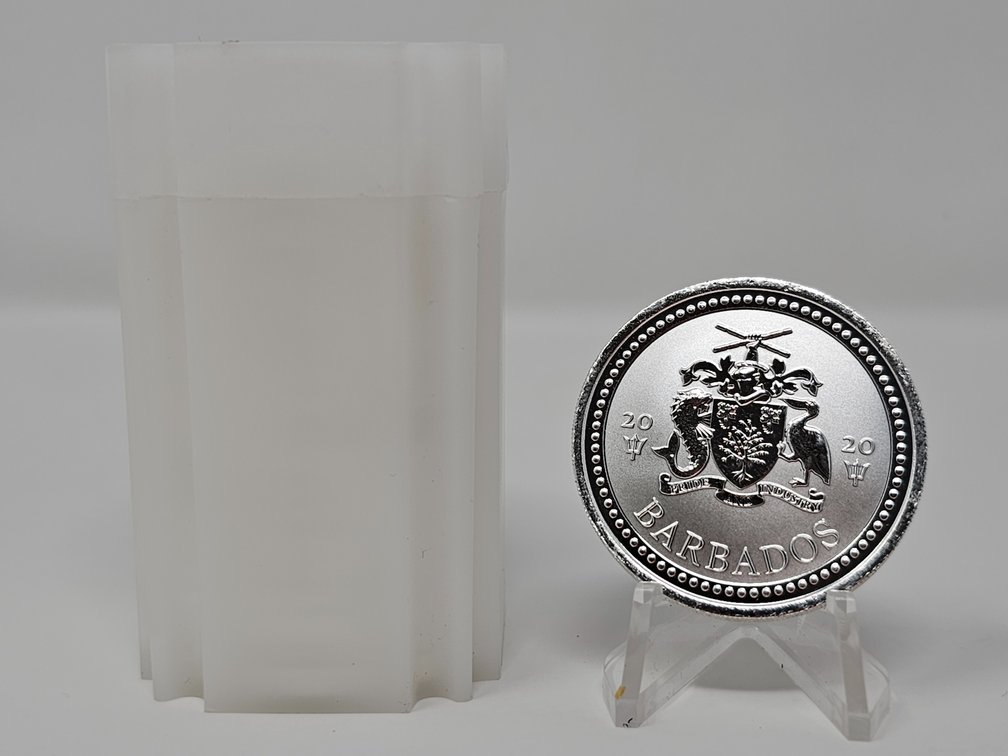 (20) Barbados One Dollar 1 Oz .999 Silver Rounds - 20 Included 