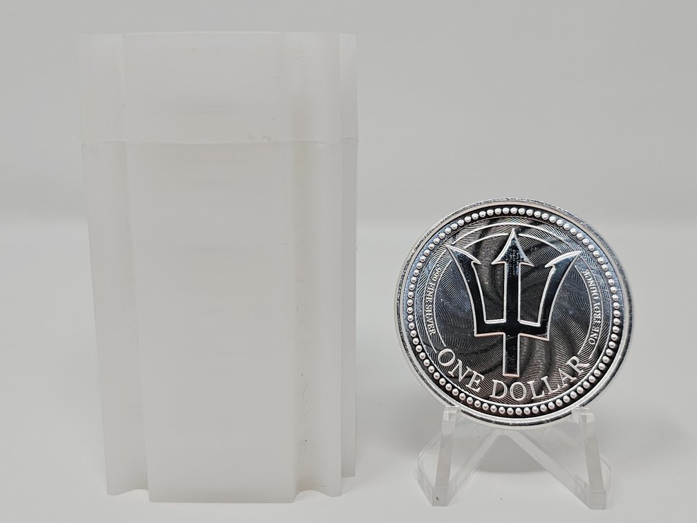(20) Barbados 2019 One Dollar 1 Oz .999 Silver Rounds - 20 Included 