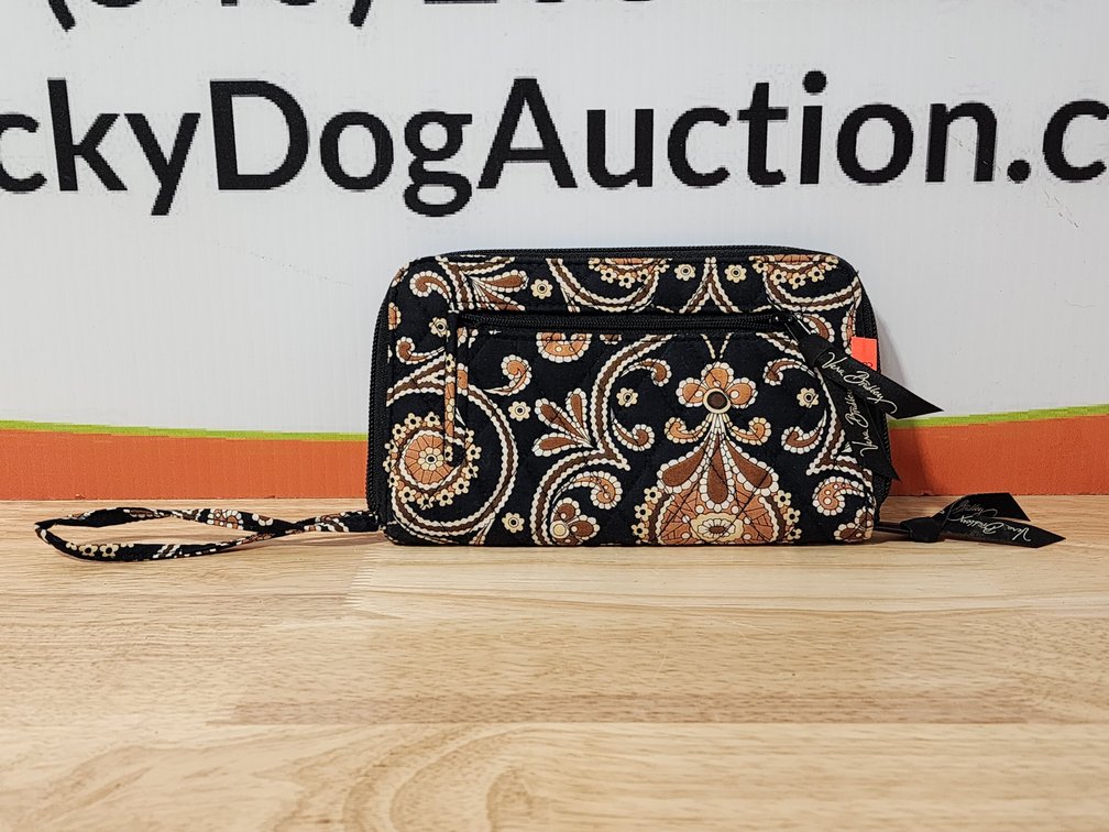 Vera Bradley Caffe Latte Zip Around Wallet Wristlet
