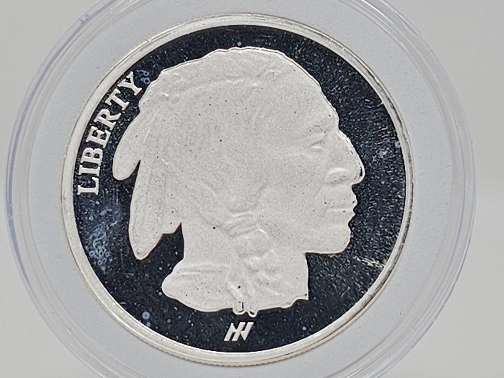 Liberty Indian Head 1 Oz .999 Silver Round w/ Capsule 