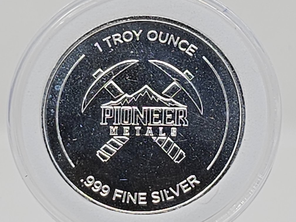 Pioneer Metals 1 Oz .999 Silver Round w/ Capsule 