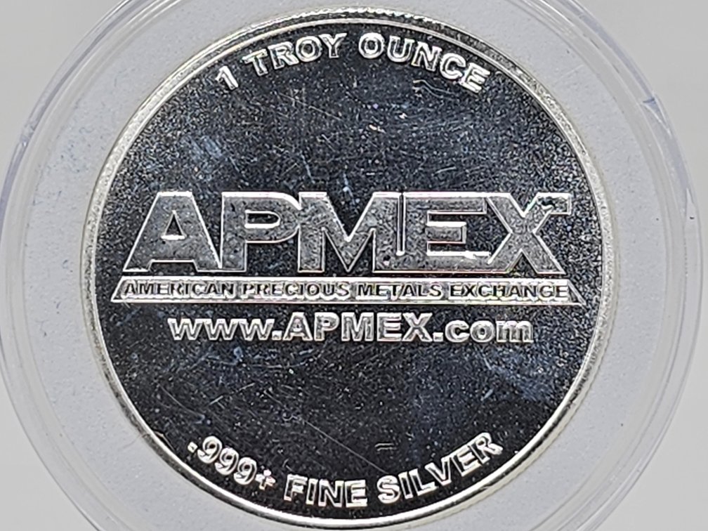 APMEX American Precious Metals Exchange 1 Oz .999 Silver Round w/ Capsule 