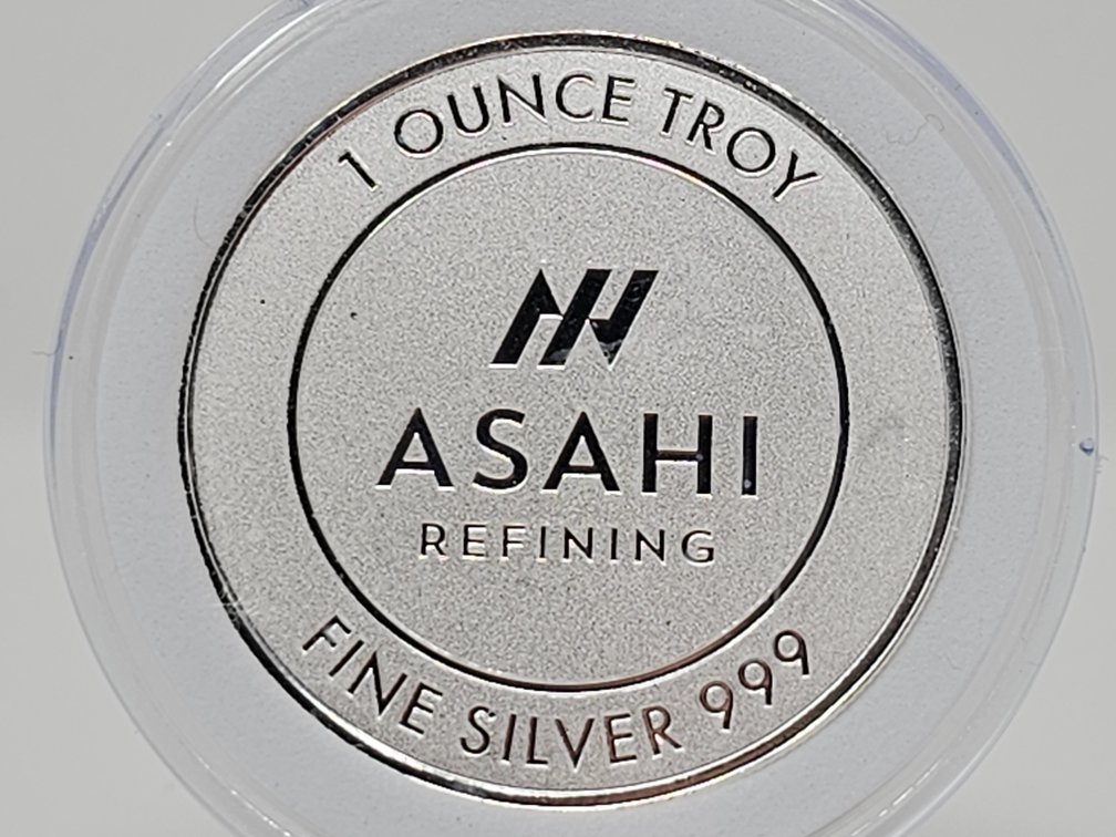 Asahi Refining 1 Oz .999 Silver Round w/ Capsule 