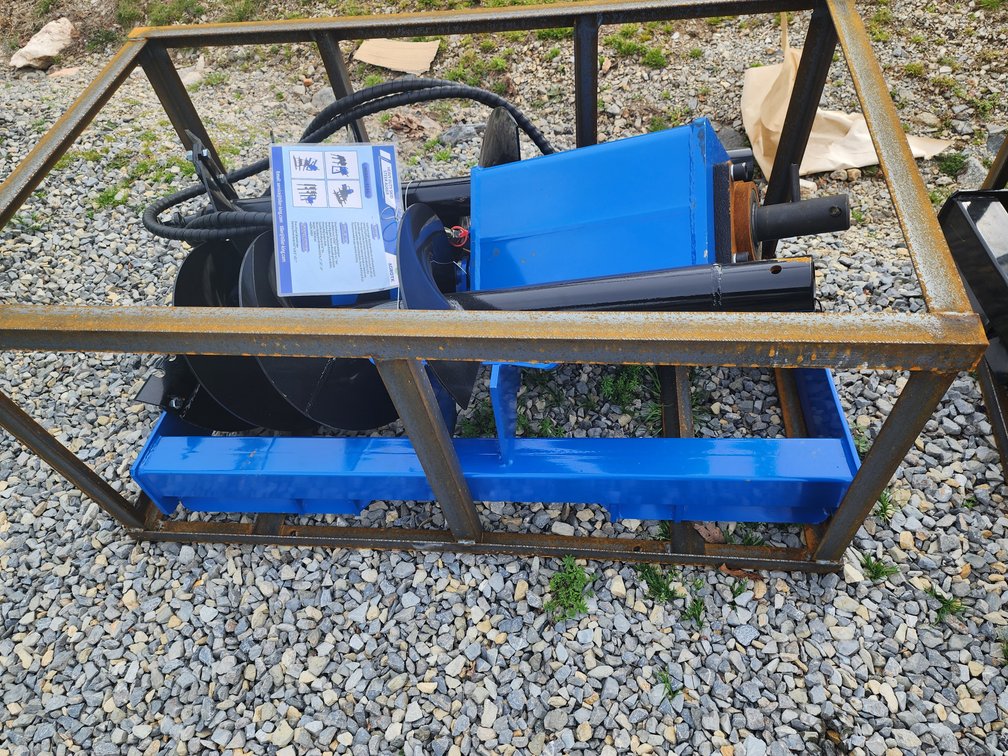AGT ECAG Front Mount Skid Steer Quick Attach Hydraulic Auger