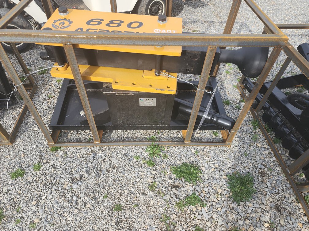 AGT Front Mount Skid Steer Quick Attach Drop Hammer 