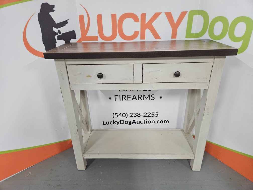 2 Drawer Hallway Table - Measures 34.5" Tall × 38" Wide × 14" Deep