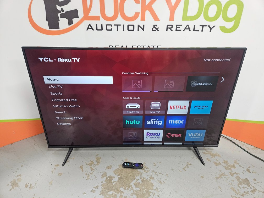 TCL 55" Flat-screen Tv W/Remote 