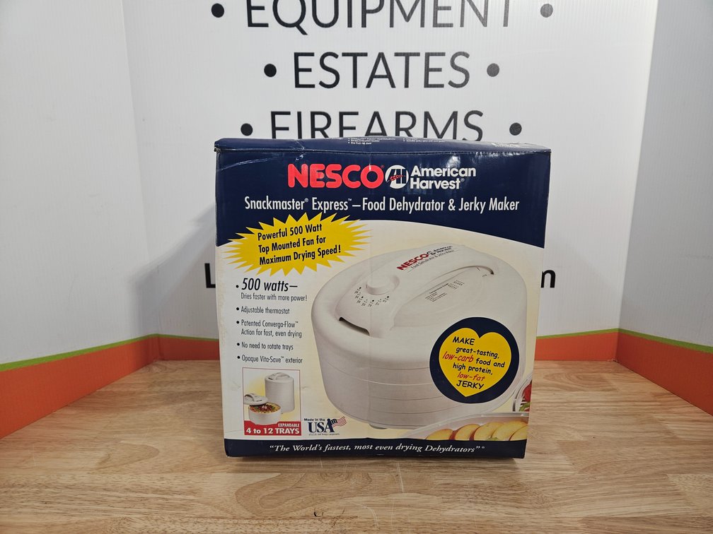 Nesco American Harvester Snackmaster Express - Food Dehydrator & Jerky Maker 