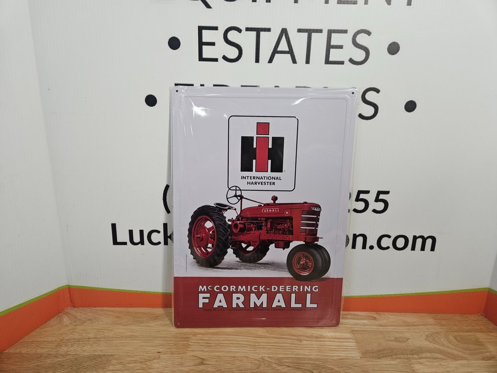 International Harvester McCormick - Deering Farmall Metal Sign 12"×17" (New)