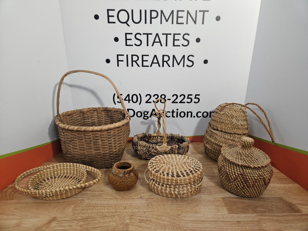 Wicker and Woven Baskets 7 Included 
