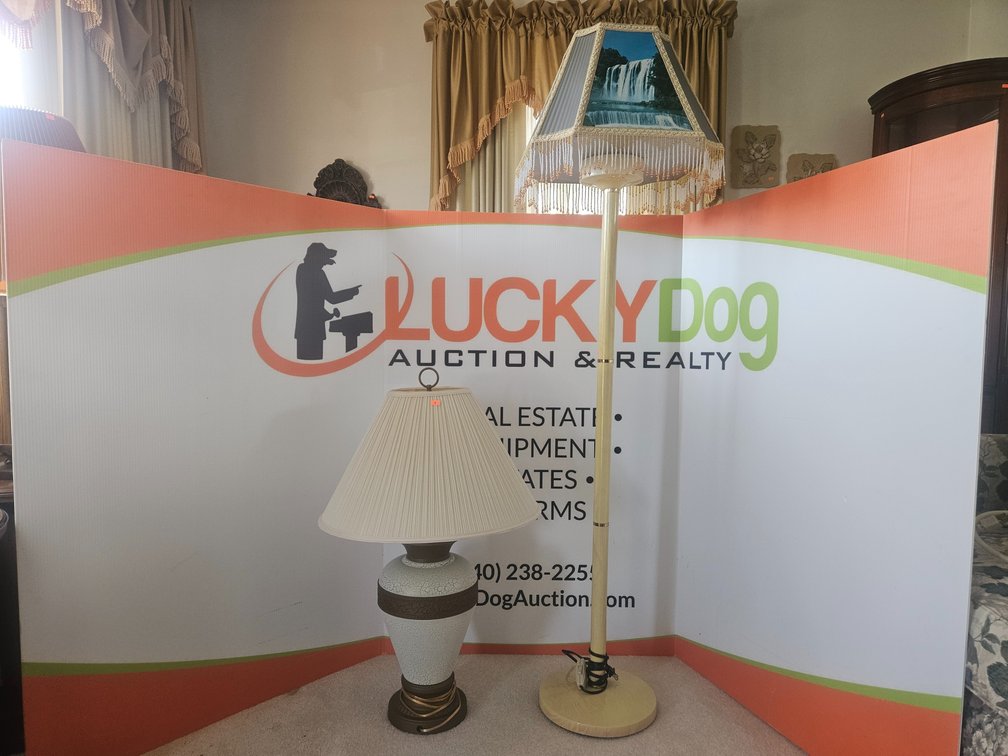 Table Top Lamp 33" Tall and Floor Model Lamp 62" Tall