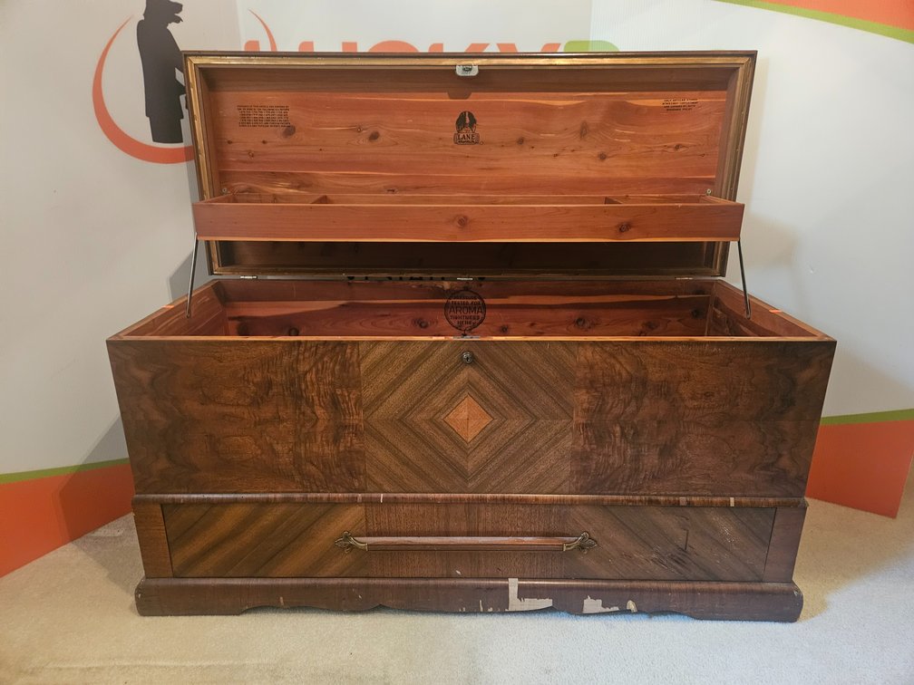 Lane Cedar Chest W/Key - Measures 24" Tall × 46" Wide × 18" Deep