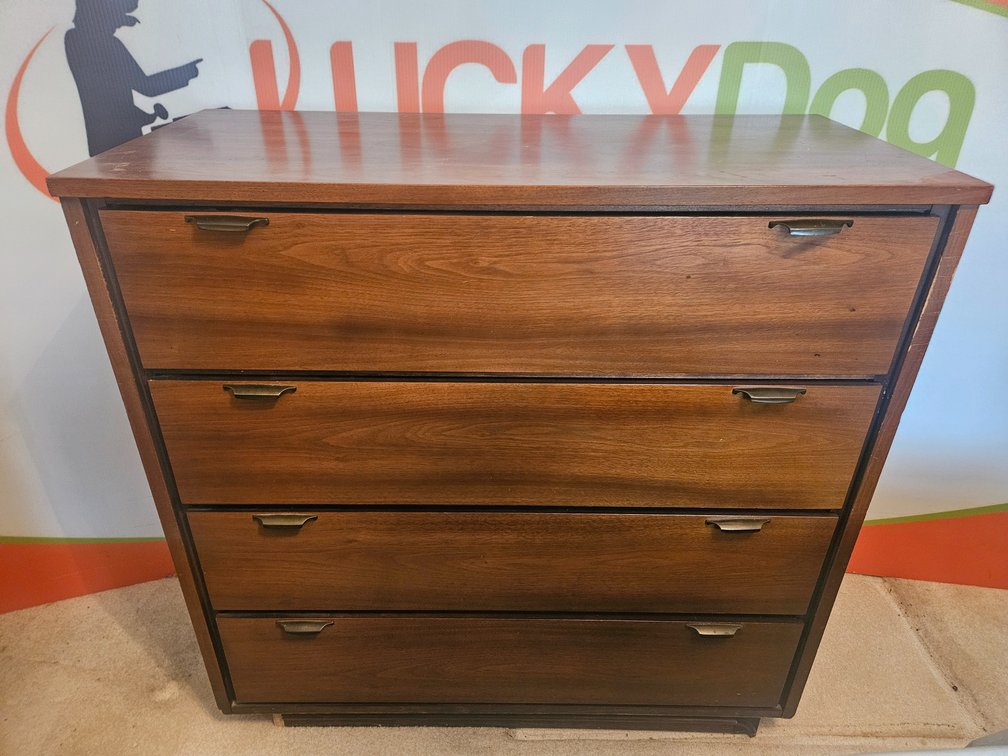 Wooden Dresser - Measures 37" Tall × 38" Wide × 18" Deep
