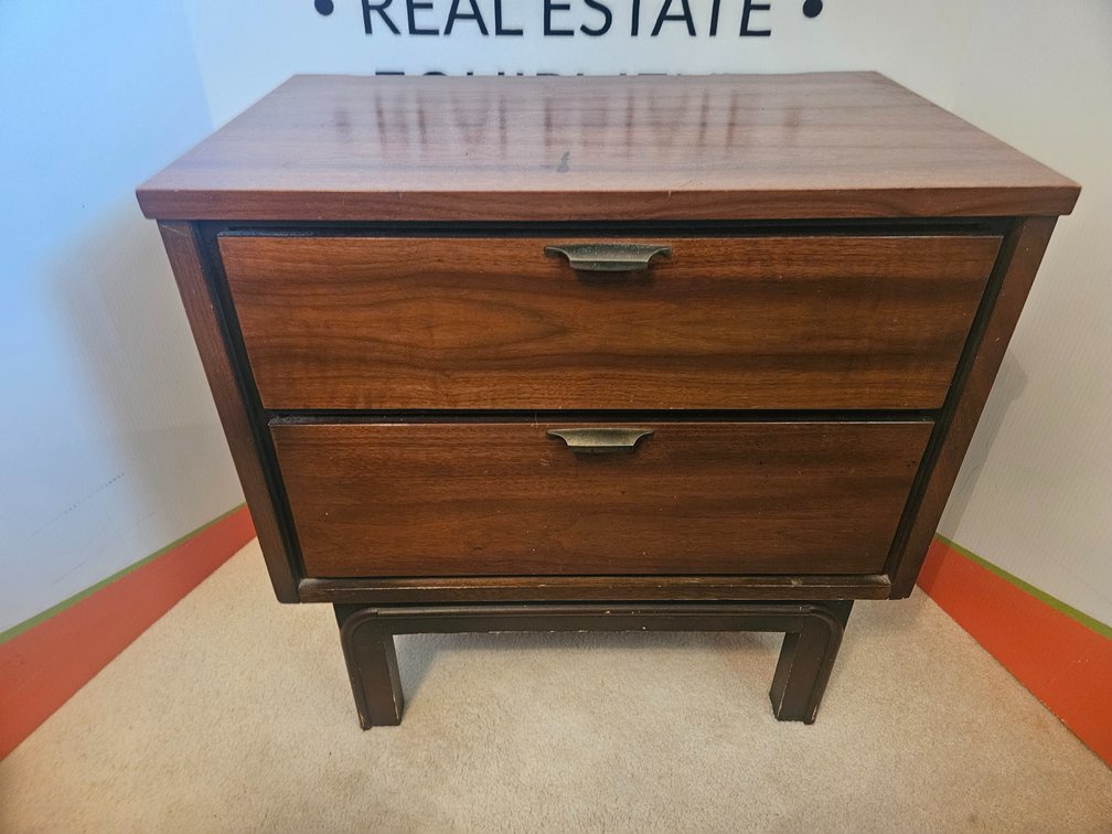 Wooden Nightstand - Measures 23.5" Tall × 24" Wide × 15" Deep