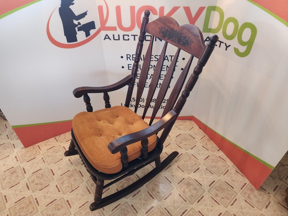 Wooden Rocking Chair Measures 41" Tall x 24" Wide 