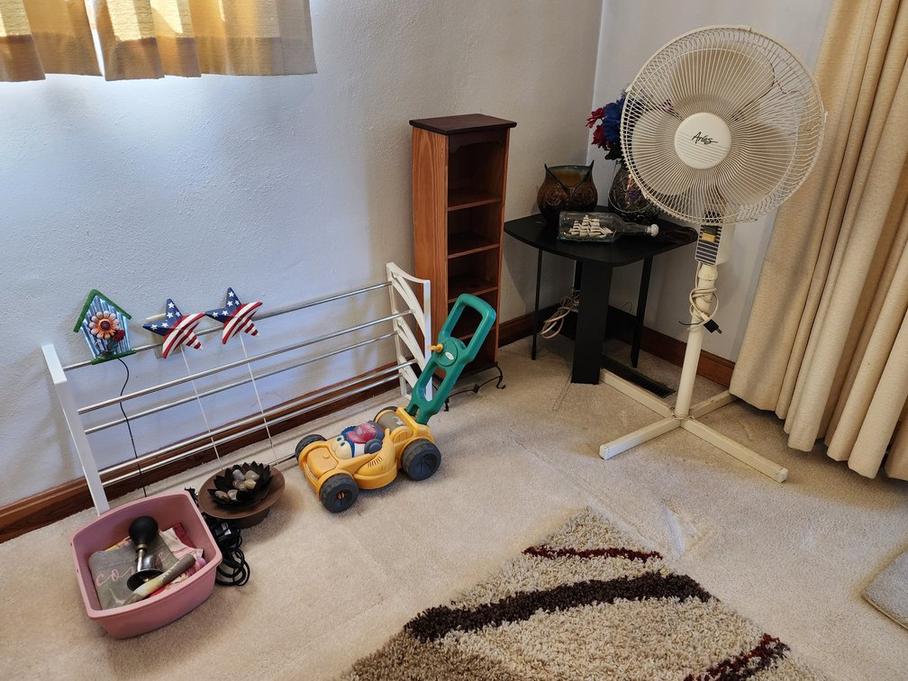 Standing Fan - Decrotive Shelf - Night Stand and More 