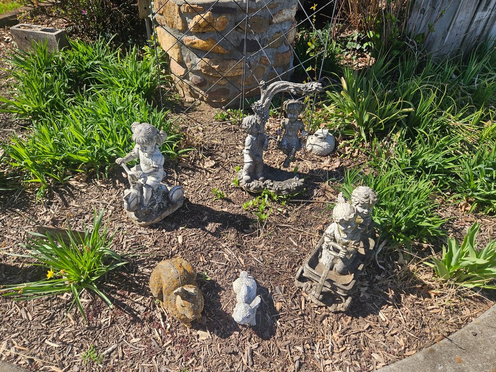Yard Art and Planters