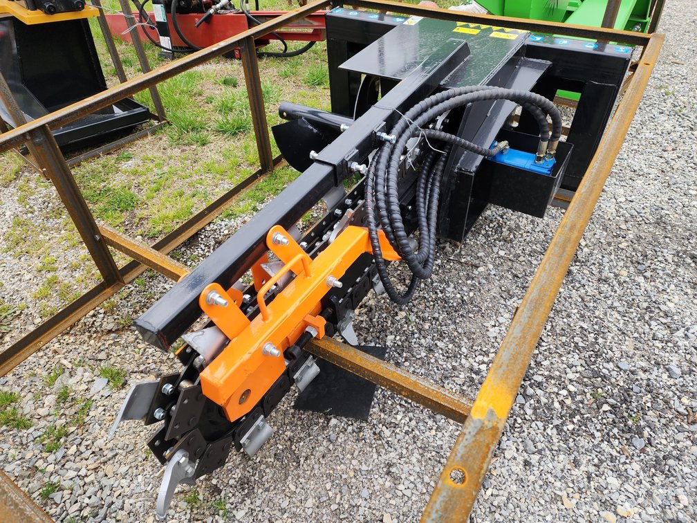 AGT Front Mount Skid Steer Quick Attach Hydraulic Trencher 