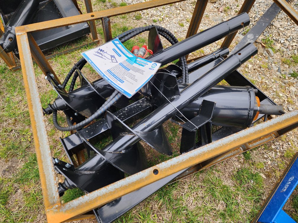 AGT Front Mount Skid Steer Quick Attach Hydraulic Auger 