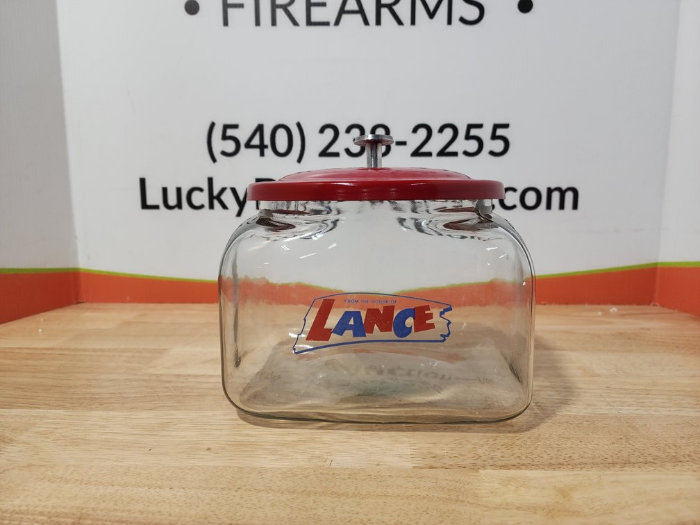 Lance Jar W/Lid Measures 8" Tall x 9" Wide 