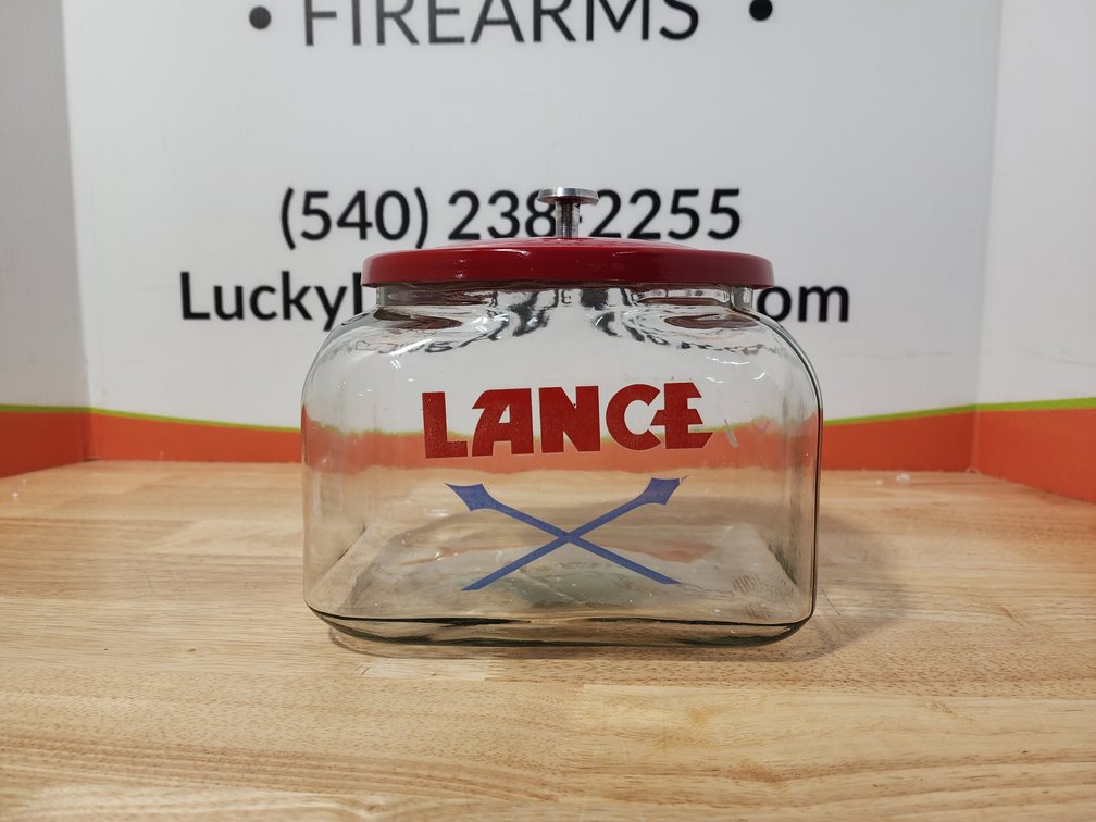 Lance Jar W/Lid Measures 8" Tall x 9" Wide 