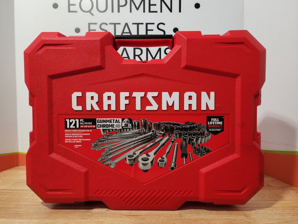 Craftsman 121 Piece Gunmetal Chrome Tool Set