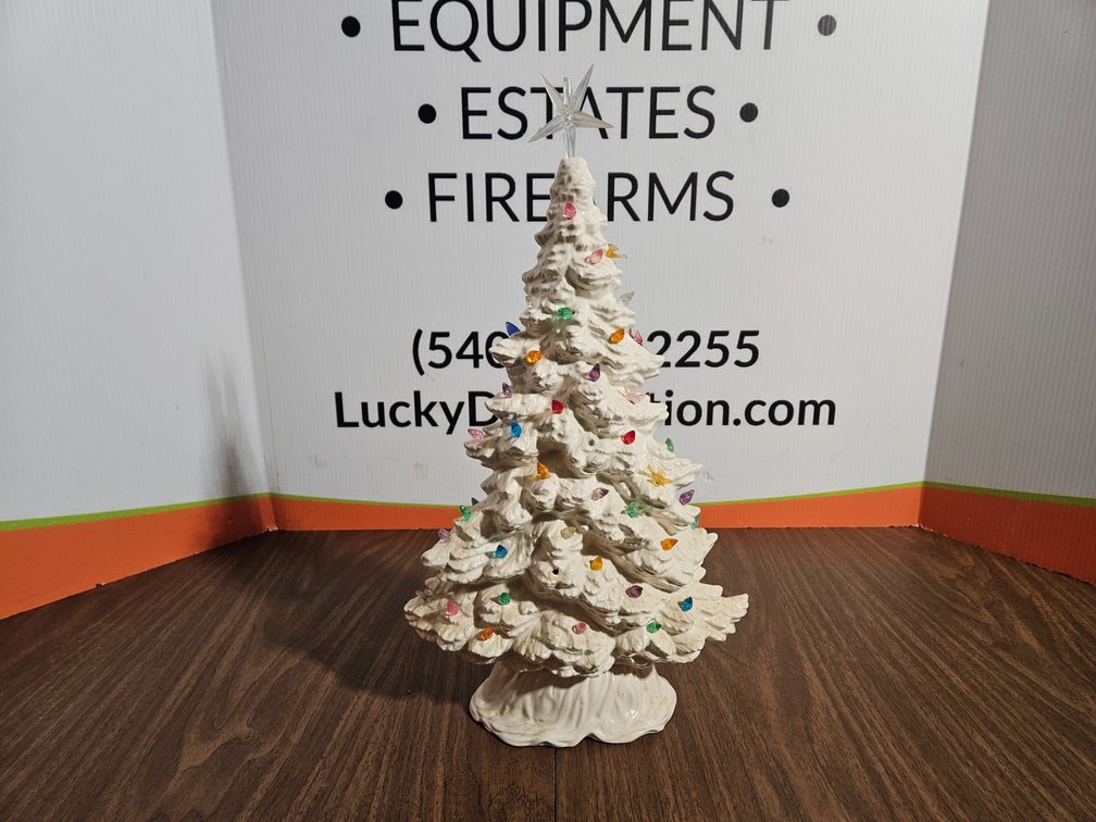 Ceramic Christmas Tree - Measures 18.5" Tall 