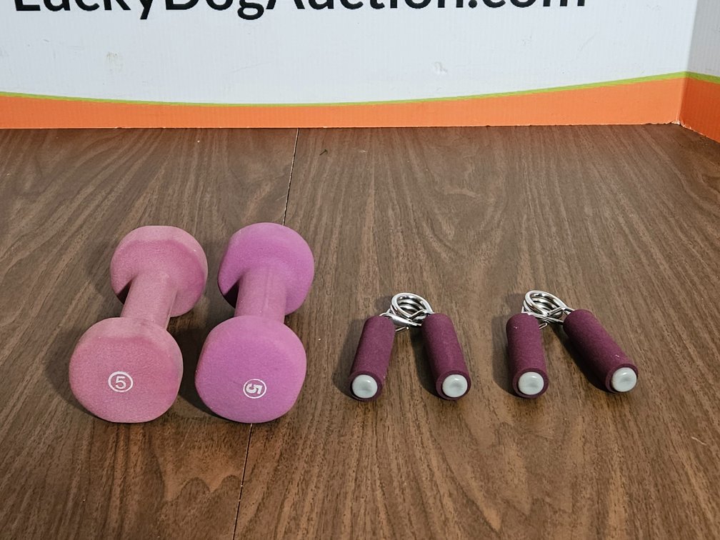 Hand Weights 5lbs. and Grip Stengtheners